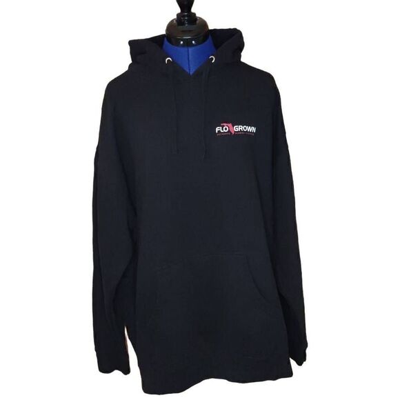 Independent Trading Company Men’s FloGrown Print Pullover Hoodie Black 2XL - Picture 8 of 11